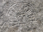 Versteend Inca-opperhoofd