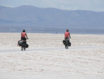 Wereldfietsers op de Salar de Uyuni