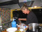 Slecht weer, binnen koken