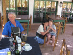 Bij El Aléman op het terras in Barreal