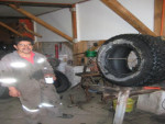 Lekke band, dus naar de gomería
