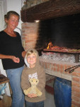 Inspectie van de asado, Maria met Franz