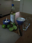 De ingrediënten voor caipirinha, de  nationale drank