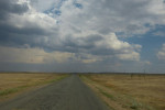 Spannende lucht boven de steppe