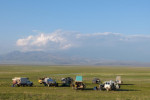 Laatste kamp voor de grens met Mongolië 