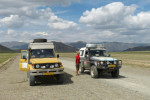 De eerste kilometers in Mongolië