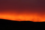 De horizon staat in brand...