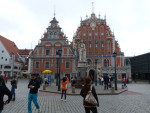 Riga: het Zwarthoofdenhuis, uit de tijd van de Hanze.