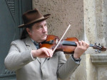 Prachtig spelende violist